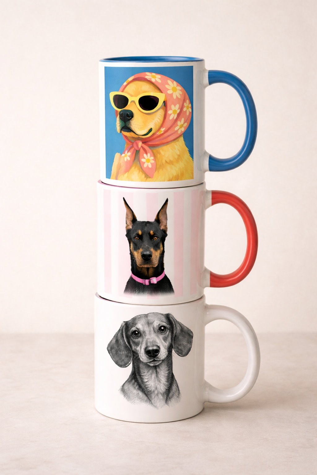 Custom pet mugs and personalized pet gifts by Fiorpaw