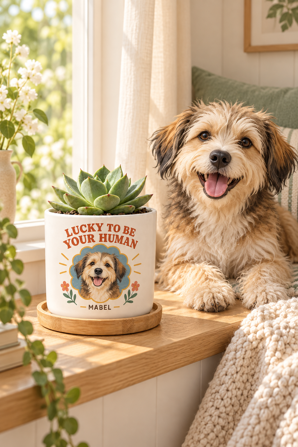 Plant Pots — personalized pet gift example