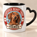 Certified Heart Thief — Personalized Pet Heart Handle Mug — close-up example mockup