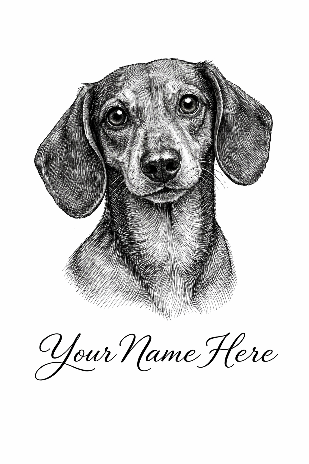 Custom B&W Pet Portrait Mug