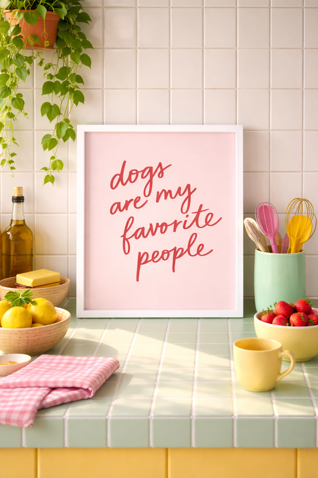 Spicy Pink Framed Poster