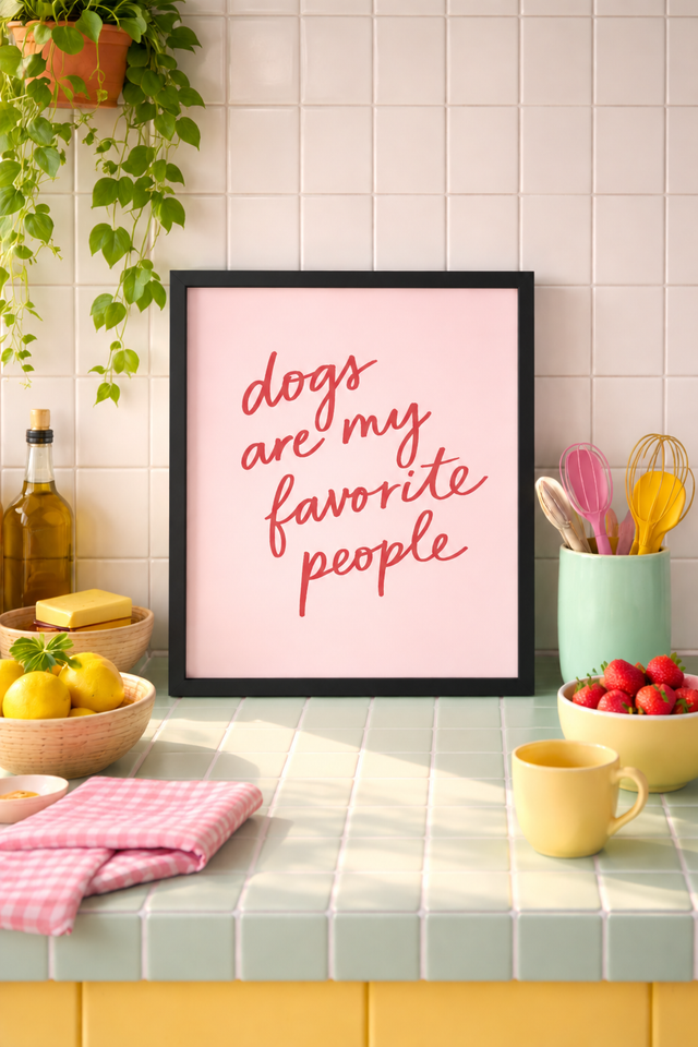 Spicy Pink framed poster by Fiorpaw