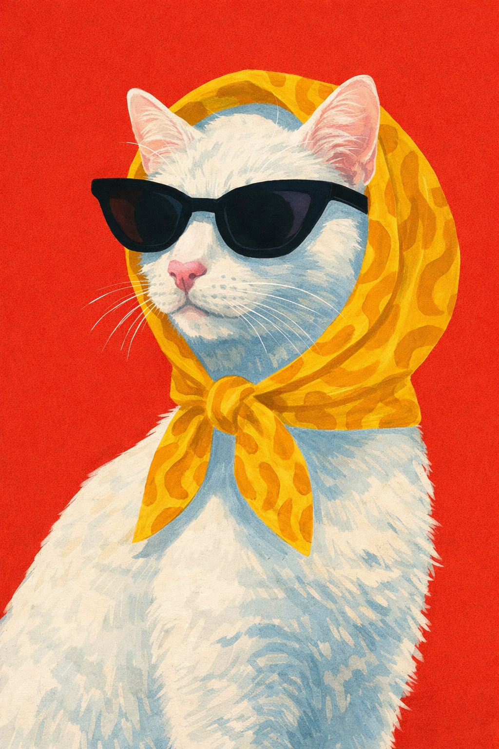 Modern Pop Art Custom Pet Portrait Poster