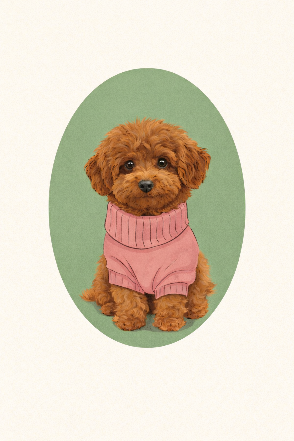 Vintage custom pet portrait mug by Fiorpaw