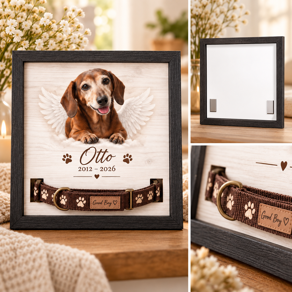 Always by My Side — Personalized Pet Memorial Frame — product details and close-up mockup