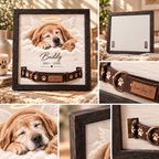Forever in Peace — Personalized Pet Memorial Frame — product details and close-up mockup