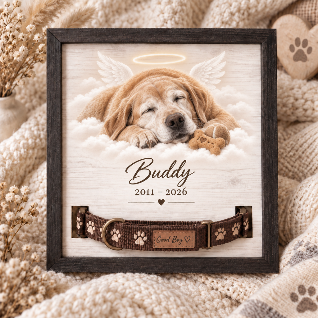 Forever in Peace — Personalized Pet Memorial Frame — supplied primary design mockup