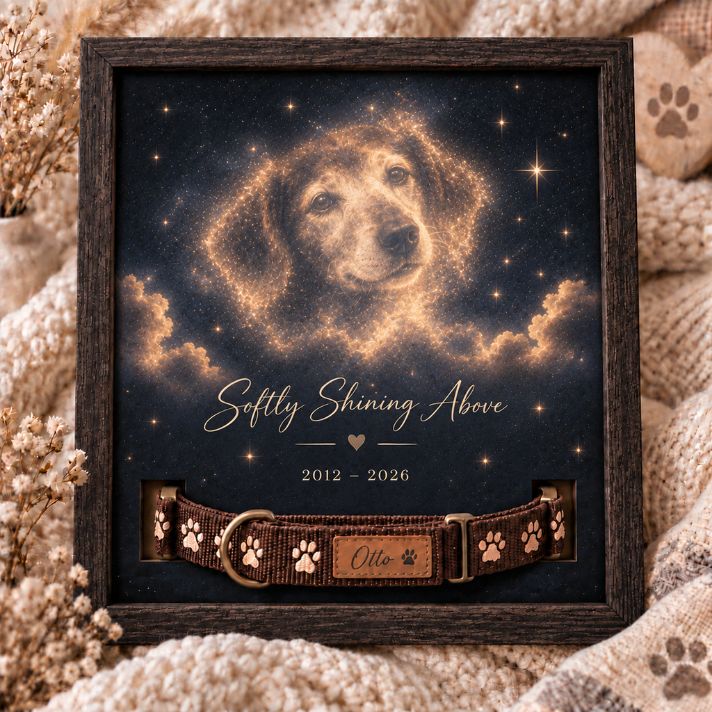 Still Shining Above — Personalized Pet Memorial Frame — supplied primary design mockup