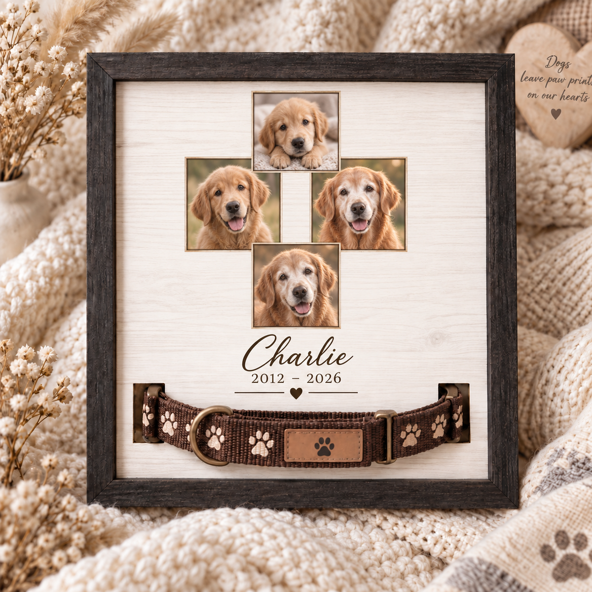 Loved Through a Lifetime — Personalized Pet Memorial Frame — supplied primary design mockup