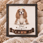 A Halo of Memories — Personalized Pet Memorial Frame — supplied primary design mockup