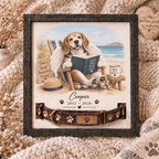Forever on Vacation — Personalized Pet Memorial Frame — supplied primary design mockup