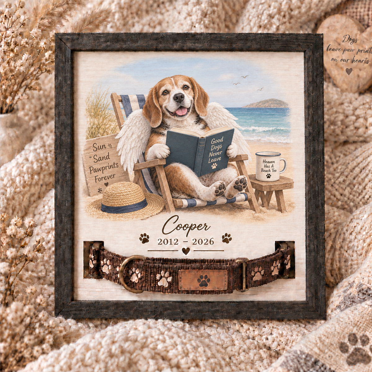 Forever on Vacation — Personalized Pet Memorial Frame — supplied primary design mockup