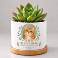 Still Here, Growing Beside You — Personalized Pet Plant Pot — coordinated studio mockup