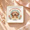 Lucky to Be Your Human — Personalized Pet Ring Dish — supplied aligned primary mockup