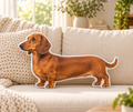 Simply You custom pet photo shaped pillow — primary; dachshund example