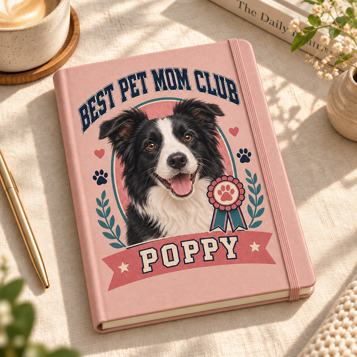 Best Pet Mom Club — Personalized Pet Journal — aligned primary example mockup
