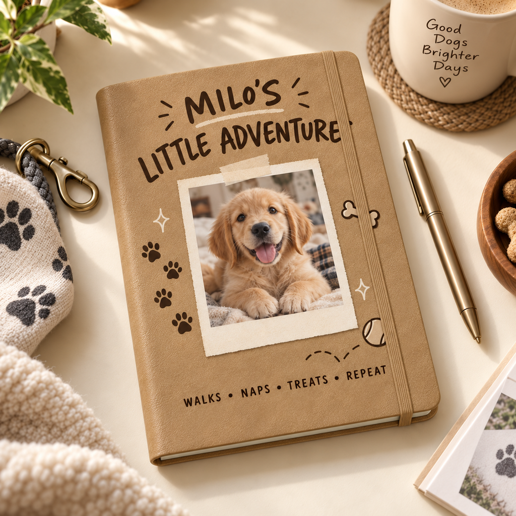 Little Adventures — Personalized Pet Journal — aligned primary example mockup