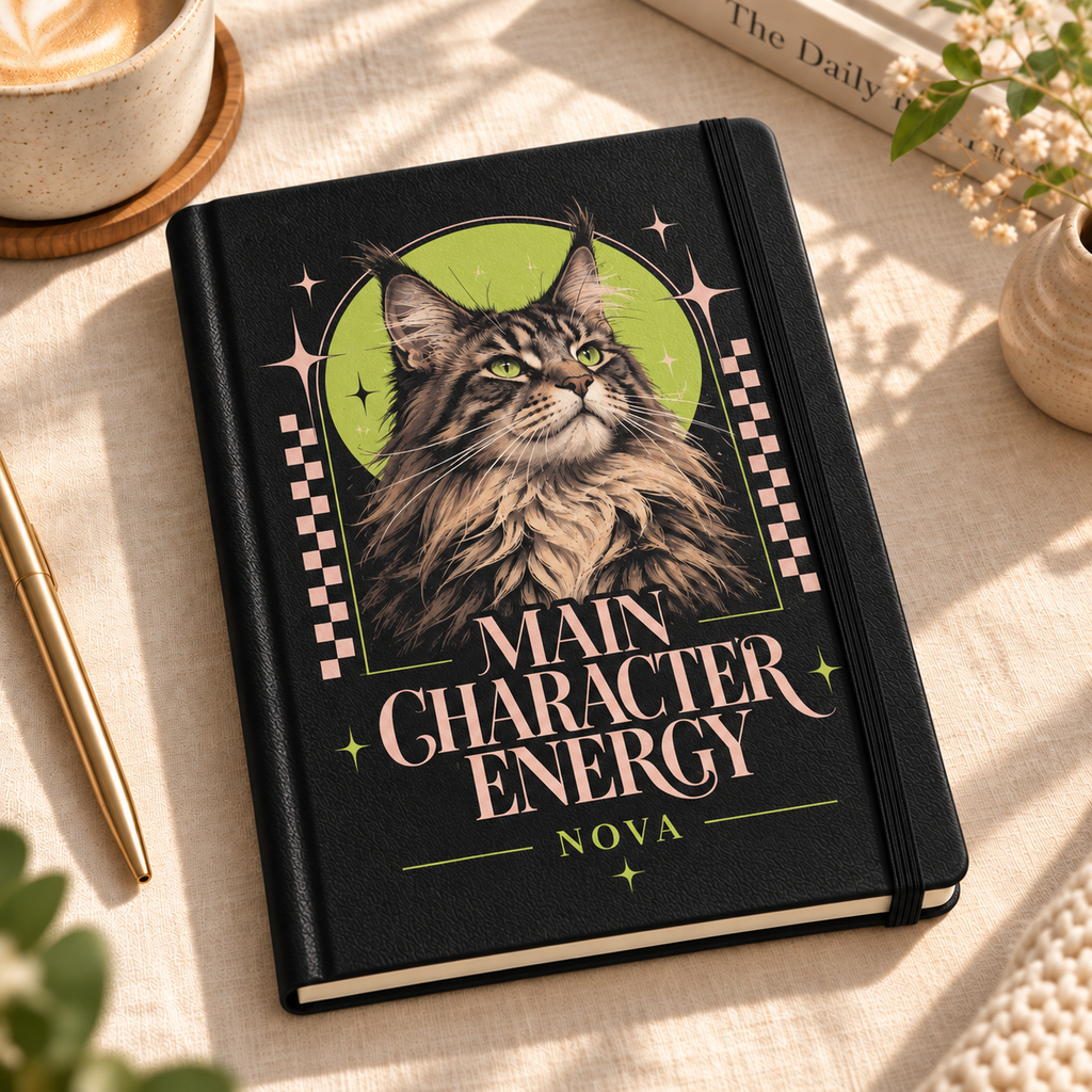 Main Character Energy — Personalized Pet Journal — aligned primary example mockup