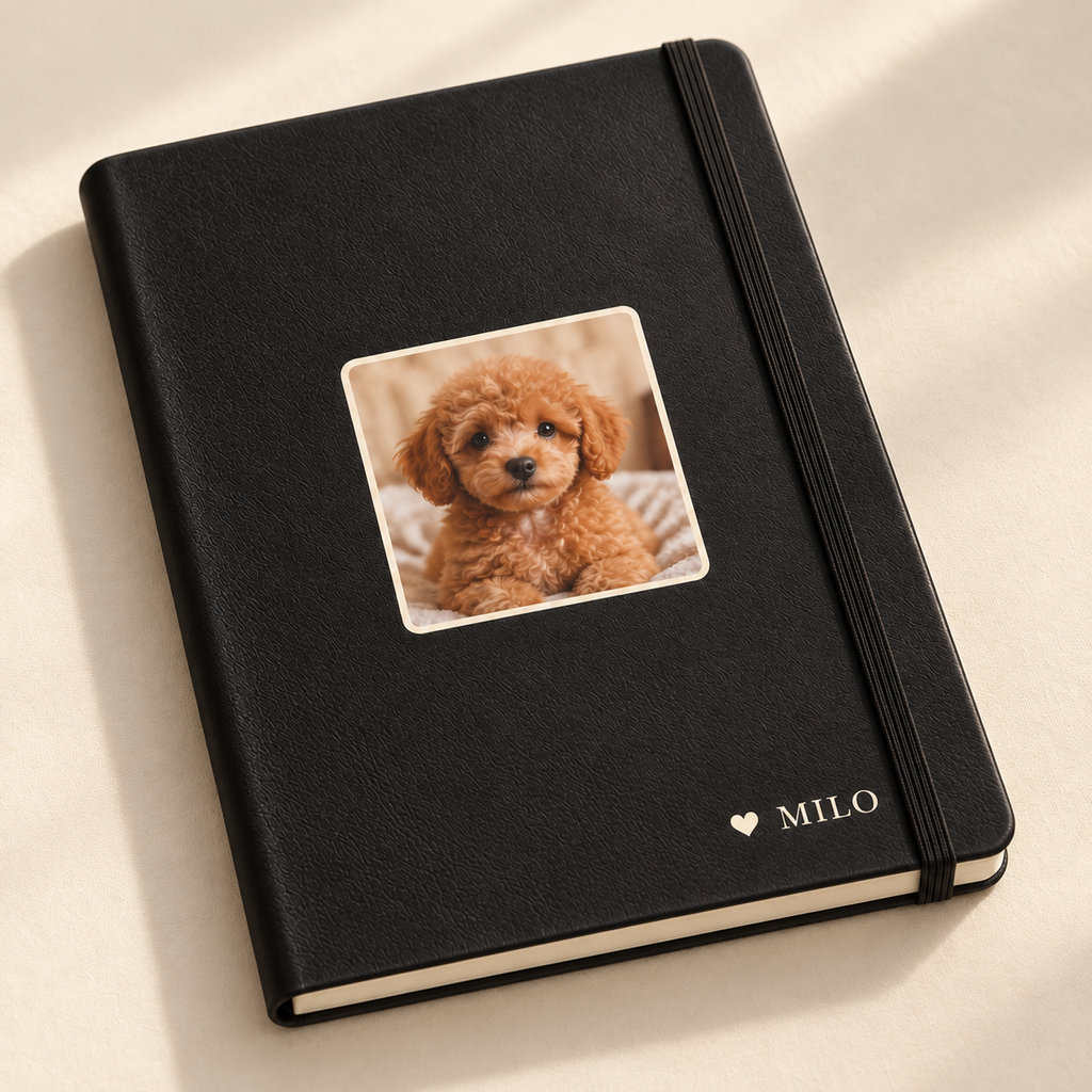 Simply You — Personalized Pet Journal — close-up example mockup