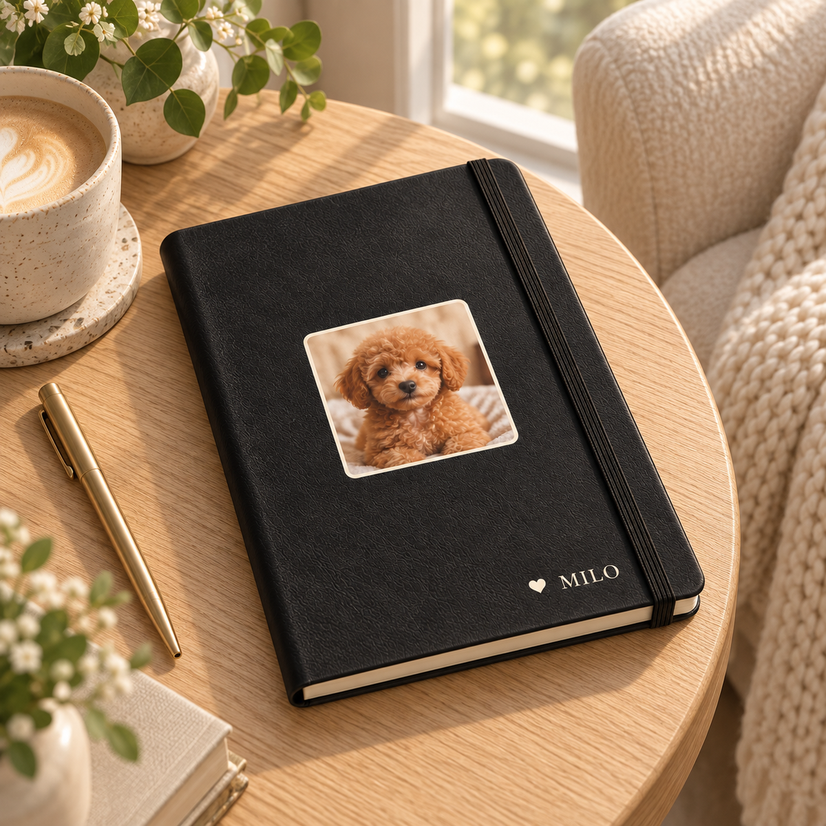 Simply You — Personalized Pet Journal — lifestyle example mockup